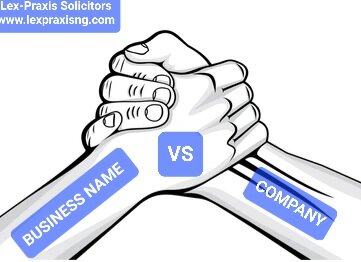 WHAT IS THE DIFFERENCE BETWEEN A COMPANY AND A BUSINESS NAME