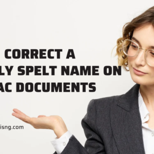 HOW TO CORRECT A NAME WRONGLY SPELT ON YOUR CAC DOCUMENTS