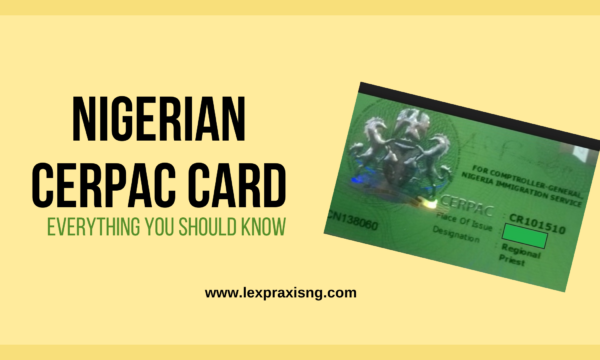 NIGERIAN CERPAC CARD