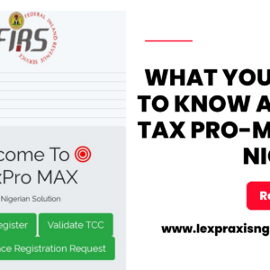WHAT IS FIRS TAX PRO-MAX