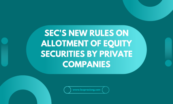 SEC NEW RULES ON ALLOTMENT OF EQUITY SECURITIES BY PRIVATE COMPANIES