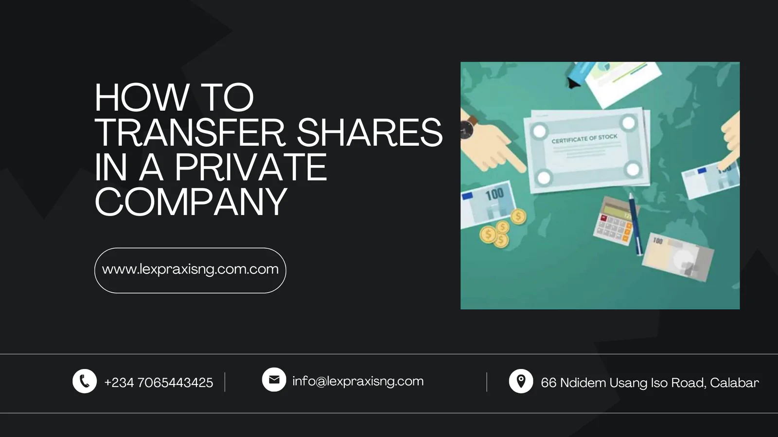 HOW TO TRANSFER SHARES IN A PRIVATE COMPANY