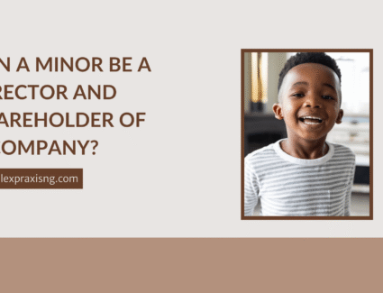 Can a minor be a director and shareholder of a company