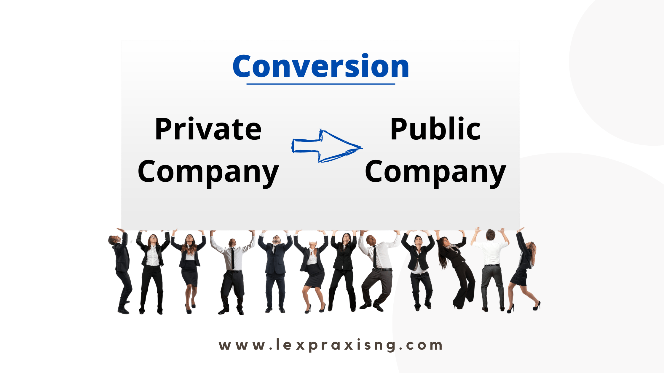How to convert a private company to a public company