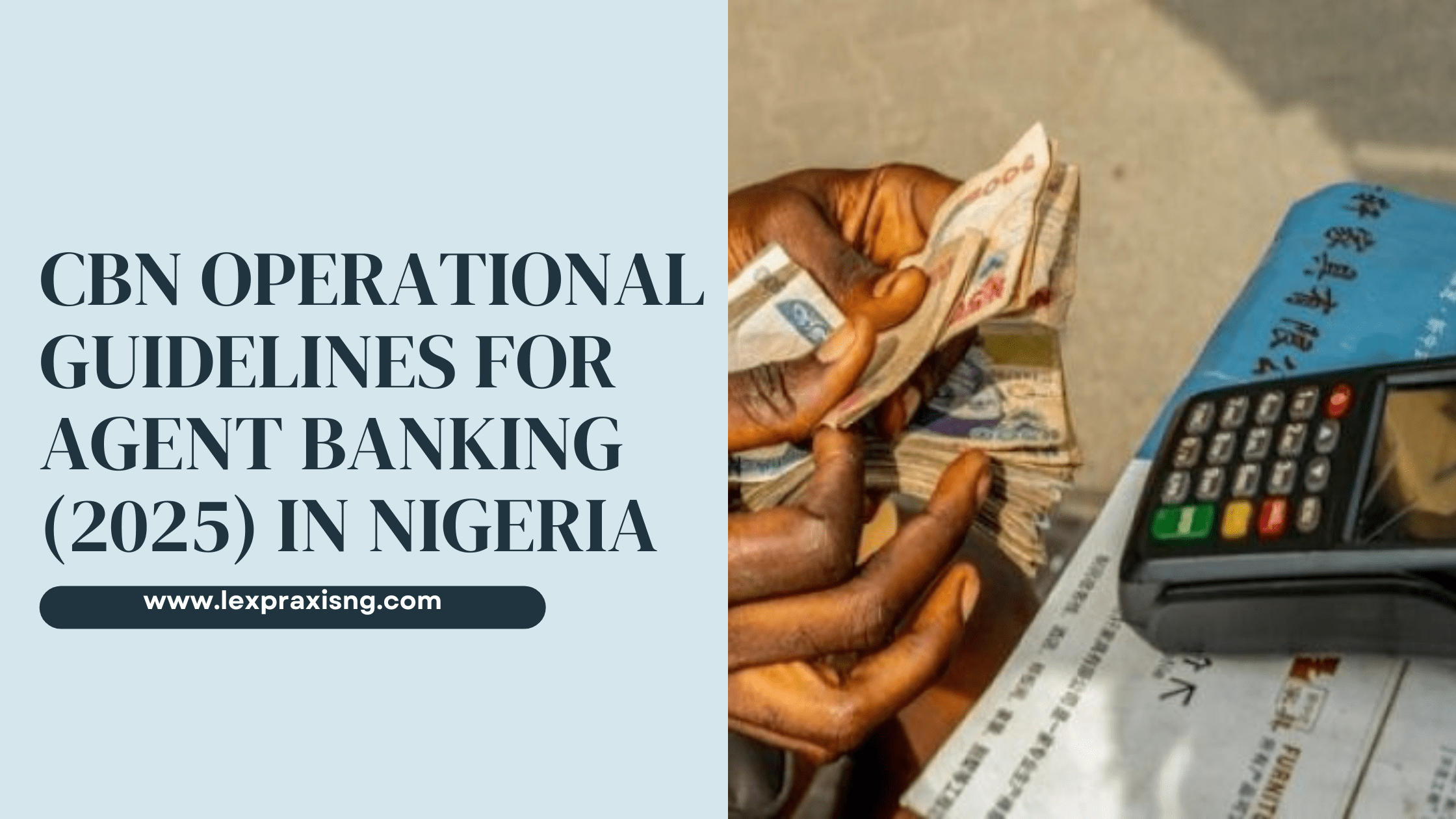 CBN operational guidelines for agent banking in Nigeria