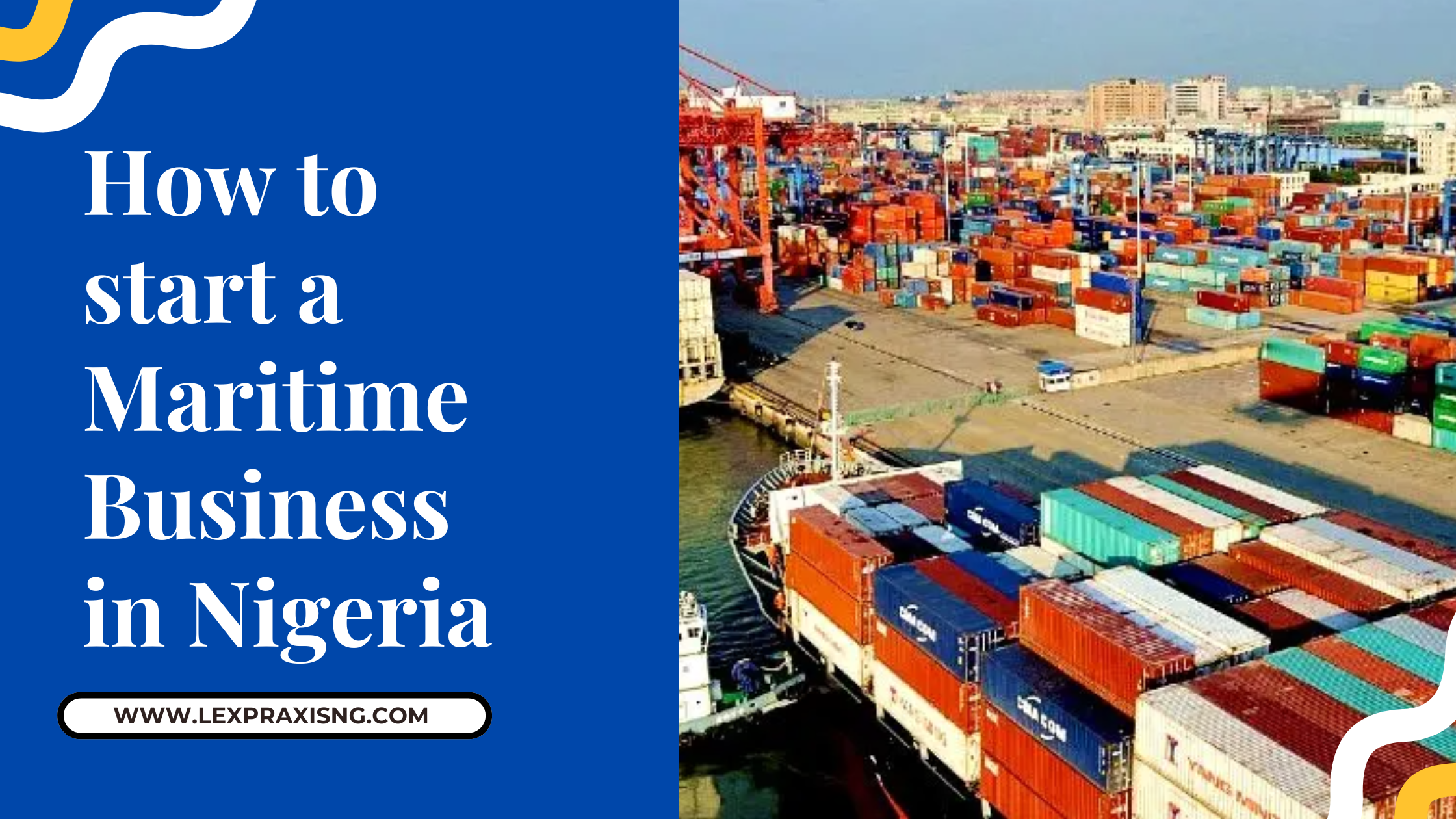 How to start a maritime business in nigeria