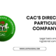 CACs directive on particulars on company letter head 80x80