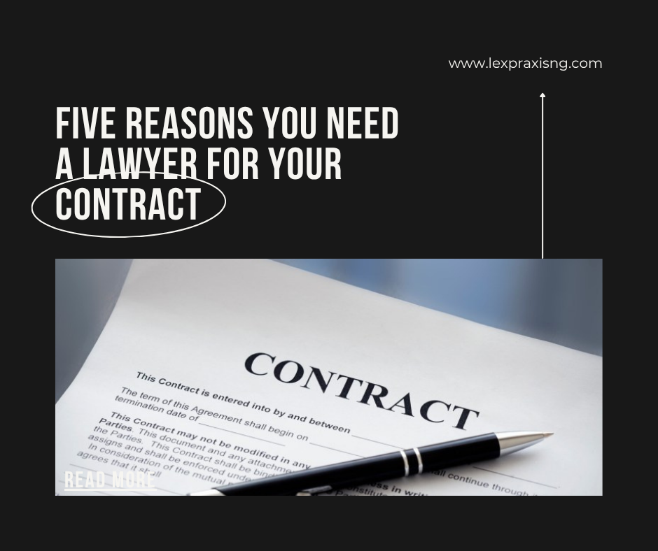5 reasons you need a lawyer for your contract